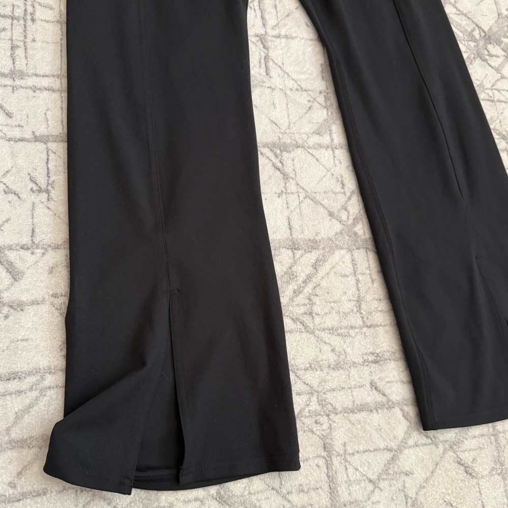 Jessica Simpson Black Daily Slit-Hem High-Waist Flare Size XL - Picture 3 of 6